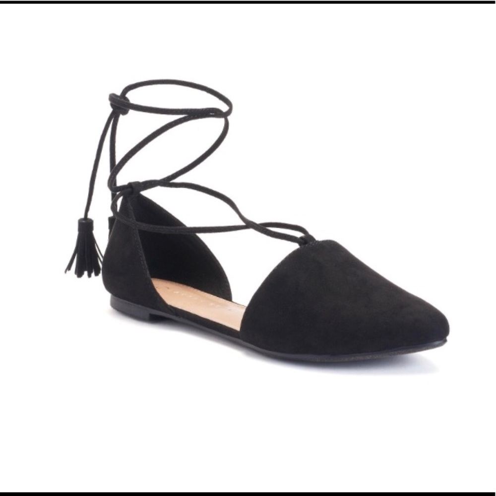 Women’s Lace-up D’Orsay Flats